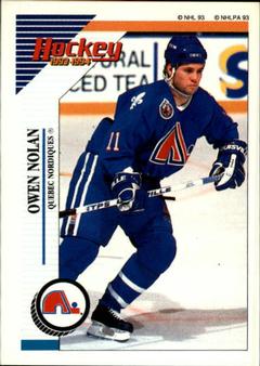 1993-94 Panini Hockey Stickers #70 Owen Nolan Front