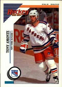 1993-94 Panini Hockey Stickers #90 Tony Amonte Front