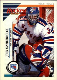 1993-94 Panini Hockey Stickers #98 John Vanbiesbrouck Front