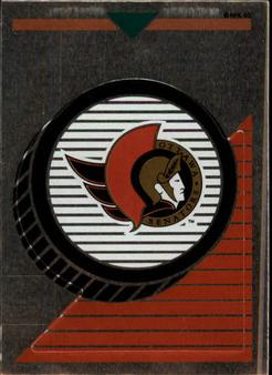 1993-94 Panini Hockey Stickers #111 Ottawa Senators Logo Front