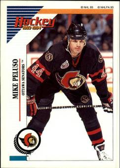 1993-94 Panini Hockey Stickers #116 Mike Peluso Front