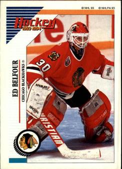 1993-94 Panini Hockey Stickers #155 Ed Belfour Front