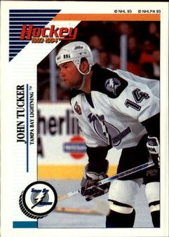 1993-94 Panini Hockey Stickers #212 John Tucker Front