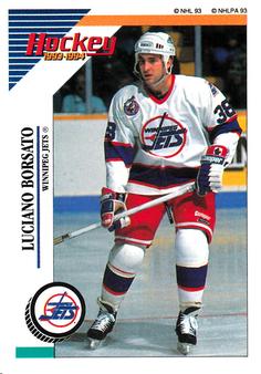 1993-94 Panini Hockey Stickers #195 Luciano Borsato Front