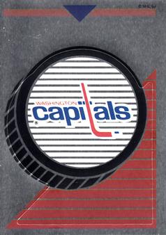 1993-94 Panini Hockey Stickers #23 Washington Capitals Logo Front