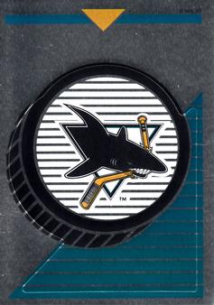 1993-94 Panini Hockey Stickers #255 San Jose Sharks Logo Front