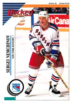 1993-94 Panini Hockey Stickers #93 Sergei Nemchinov Front