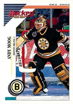 1993-94 Panini Hockey Stickers #9 Andy Moog Front