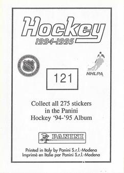 1994-95 Panini Hockey Stickers #121 Terry Yake Back