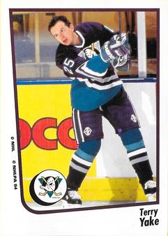 1994-95 Panini Hockey Stickers #121 Terry Yake Front