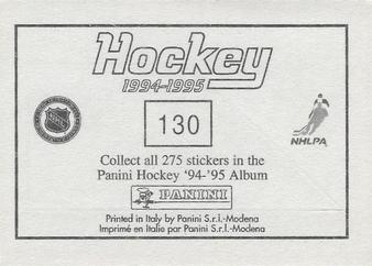 1994-95 Panini Hockey Stickers #130 Chicago Blackhawks Logo Back