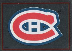1995-96 Panini Stickers #43 Montreal Canadiens Logo Front