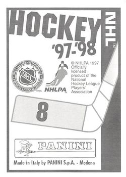 1997-98 Panini Stickers #8 Jim Carey Back