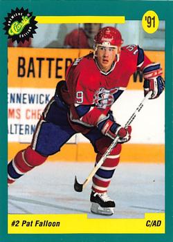 1991 Classic Draft Picks French #2 Pat Falloon Front