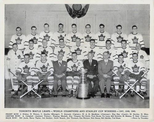 1945-54 Quaker Oats Photos #NNO Stanley Cup Champions 1947-49 Front