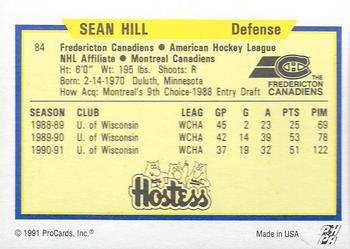 1991-92 ProCards AHL/IHL/CoHL #84 Sean Hill Back