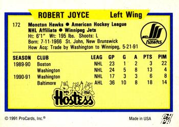 1991-92 ProCards AHL/IHL/CoHL #172 Bob Joyce Back