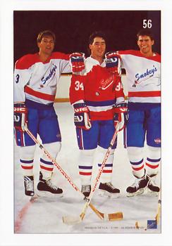 1991 Ultimate Draft - French #56 Scott Niedermayer / Pat Falloon / Scott Lachance Back