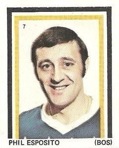 1971-72 Eddie Sargent NHL Players Stickers #7 Phil Esposito Front