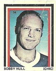 1971-72 Eddie Sargent NHL Players Stickers #34 Bobby Hull Front