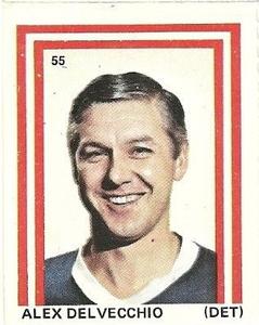1971-72 Eddie Sargent NHL Players Stickers #55 Alex Delvecchio Front