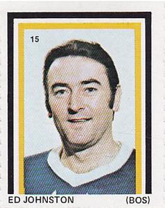 1971-72 Eddie Sargent NHL Players Stickers #15 Ed Johnston Front