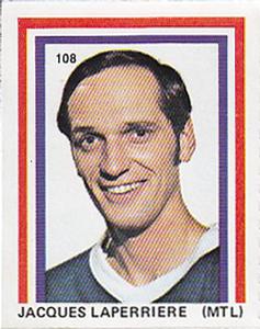 1971-72 Eddie Sargent NHL Players Stickers #108 Jacques Laperriere Front