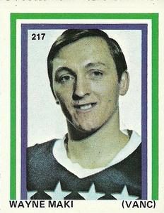 1971-72 Eddie Sargent NHL Players Stickers #217 Wayne Maki Front