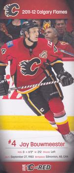 2011-12 Calgary Flames Postcards #4 Jay Bouwmeester Front