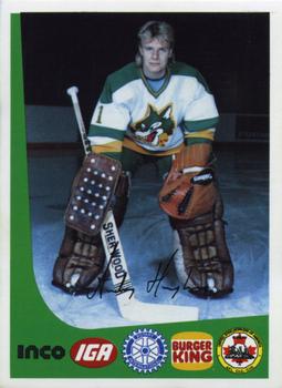 1986-87 Sudbury Wolves (OHL) Police #1 Anders Hogberg Front