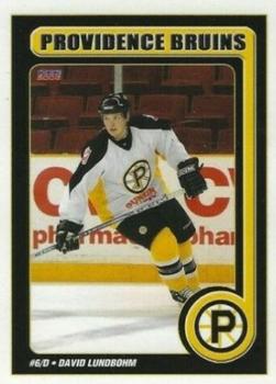 2005-06 Choice Providence Bruins (AHL) #8 David Lundbohm Front