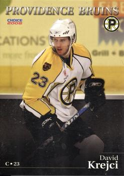 2007-08 Choice Providence Bruins (AHL) #8 David Krejci Front