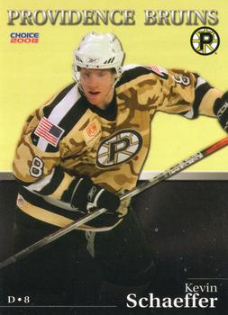 2007-08 Choice Providence Bruins (AHL) #17 Kevin Schaeffer Front