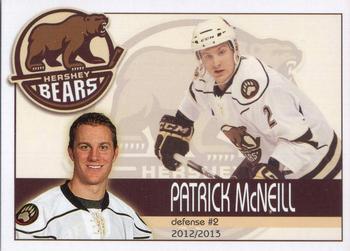 2012-13 Hershey Bears (AHL) #16 Patrick McNeill Front