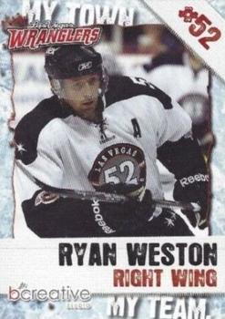 2011-12 bCreative Las Vegas Wranglers (ECHL) #NNO Ryan Weston Front