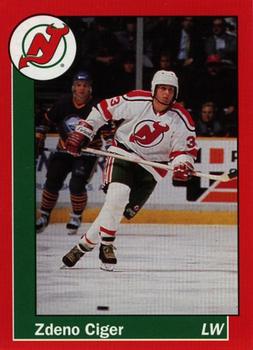 1990-91 Carretta New Jersey Devils #6 Zdeno Ciger Front
