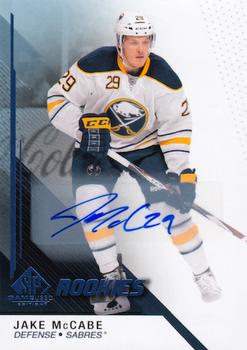 2014-15 SP Game Used - Autographs Blue #119 Jake McCabe Front