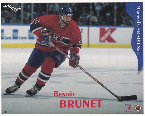 1996-97 Maggers - Test Proof #84 Benoit Brunet Front