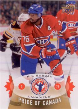 2015 Upper Deck National Hockey Card Day Canada #NHCD-5 P.K. Subban Front