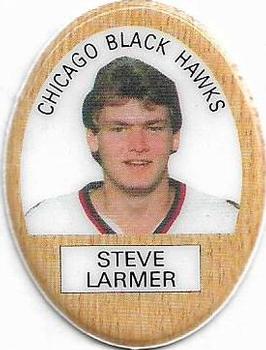1983-84 Funmate NHL Puffy Stickers #NNO Steve Larmer Front