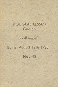 1952-53 Bedard & Donaldson (Anonymous) Juniors #48 Douglas Lessor Back
