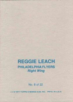 1977-78 Topps - Glossy Inserts (Square Corners) #8 Reggie Leach Back