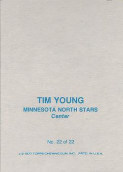 1977-78 Topps - Glossy Inserts (Square Corners) #22 Tim Young Back