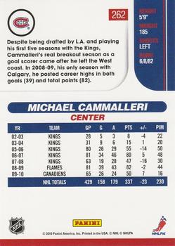 2010-11 Score #262 Mike Cammalleri Back