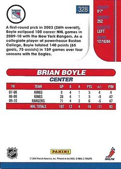 2010-11 Score #328 Brian Boyle  Back