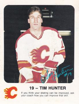 1986-87 Red Rooster Calgary Flames #NNO Tim Hunter Front