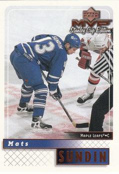 1999-00 Upper Deck MVP Stanley Cup Edition #173 Mats Sundin Front
