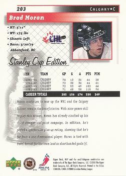 1999-00 Upper Deck MVP Stanley Cup Edition #203 Brad Moran Back