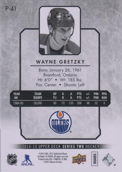 2014-15 Upper Deck - UD Portraits #P-41 Wayne Gretzky Back