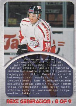 2000-01 Cardset Finland - Next Generation Dealers Choice #8 Markus Kankaanperä Back
